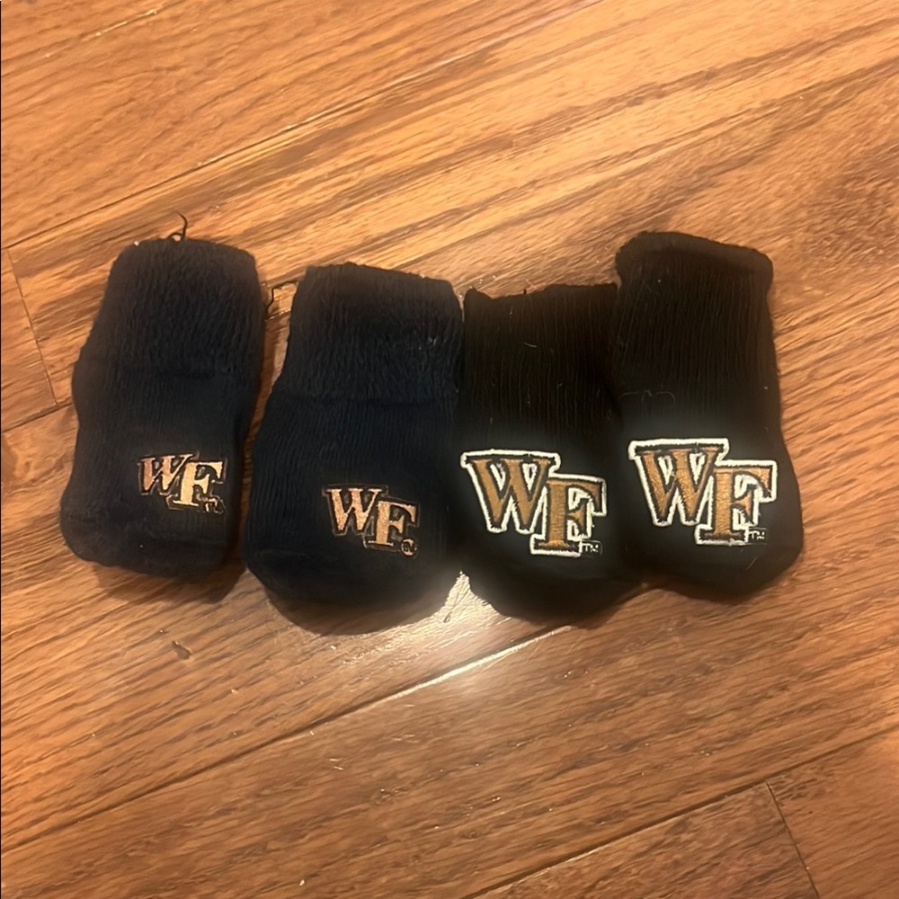 Wake Forest Black Socks - 2 pairs